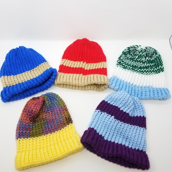 Five Knit Beanie Gift Set Comfy Warm Cool